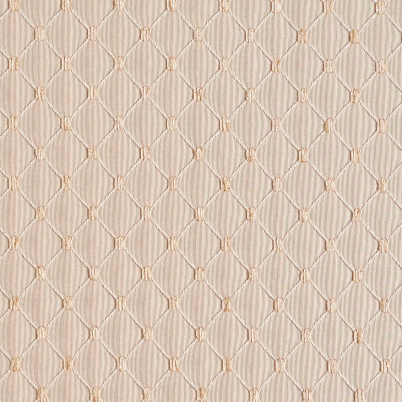 Linen/Diamond - Beige & Taupe Diamonds,Small Scale Upholstery Fabric 54 Inches"